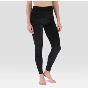 Wander Hottotties Vivian Velour Legging Black WARM & SOFT Cuffed Ankle Women's